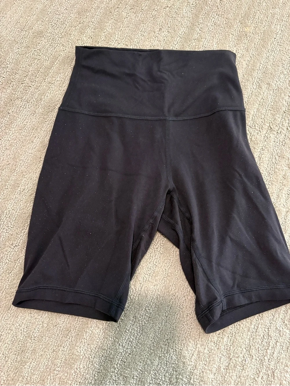 Lululemon black biker shorts size 4